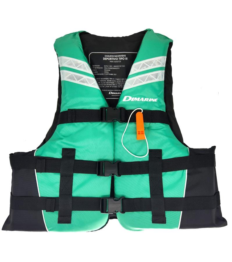 Chaleco Salvavidas Deportivo Tipo III Dimarine Esmeralda