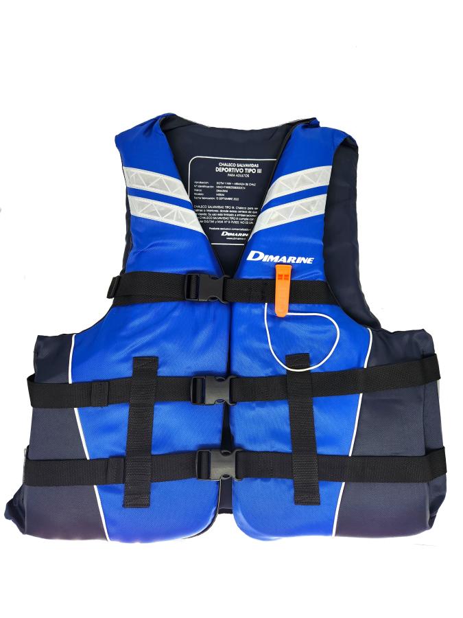 Chaleco Salvavidas Deportivo Tipo III Dimarine Azul