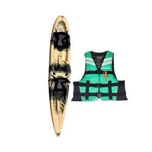 Kayak Doble Lago Army + Chaleco Salvavidas