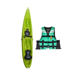 Kayak Doble Lago Verde + Chaleco Salvavidas Esmeralda