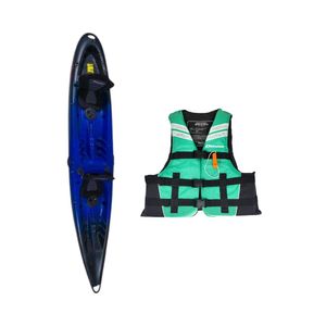 Kayak Doble Lago Edge Azul + Chaleco Salvavidas Esmeralda