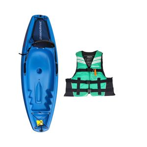 Kayak Single Palena Kids + Chaleco Salvavidas Esmeralda