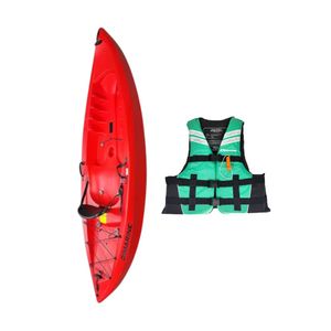 Kayak Single Puyehue + Chaleco Salvavidas Esmeralda