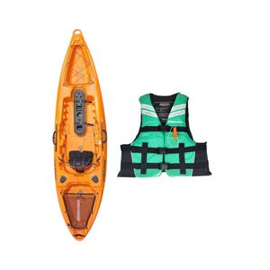 Kayak Single Rahue + Chaleco Salvavidas Esmeralda