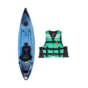 Kayak Single Travel Edge Celeste + Chaleco Salvavidas