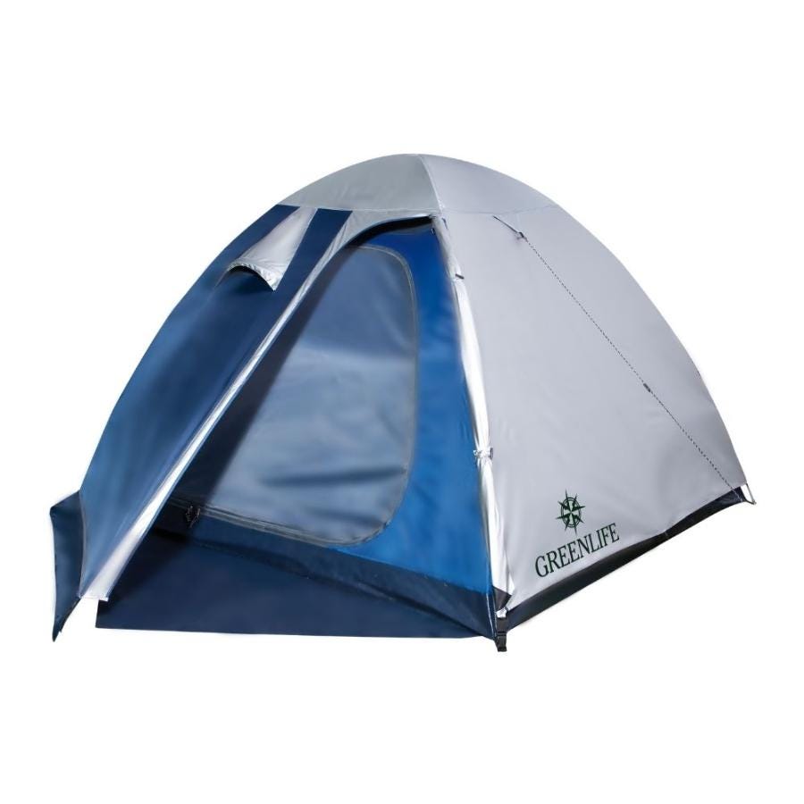 Carpa Greenlife Impermeable 4 Personas Puelo Azul