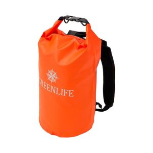 Mochila Impermeable Greenlife Camping 20 Litros Naranjo