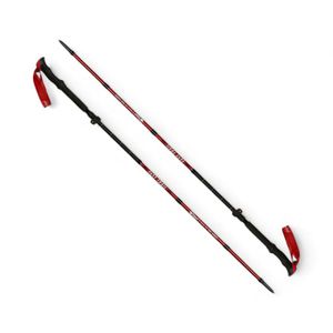 Set 2 Bastones Trekking Lippi Fast Trail Duo Aluminio Rojo
