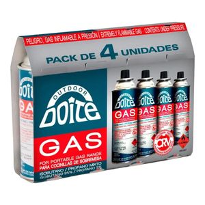 Pack 4 Cartuchos De Gas 227 Grs Doite