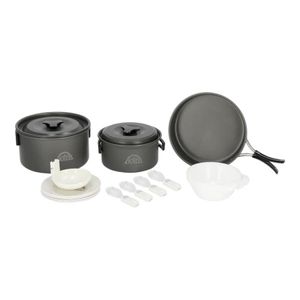Set Cocina Cooker 4 Personas Gris Doite DCO10COOK0NA4P