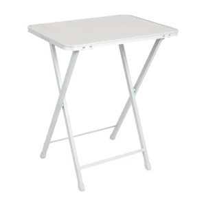 Mesa Camping Doite Laddo Acero Blanco