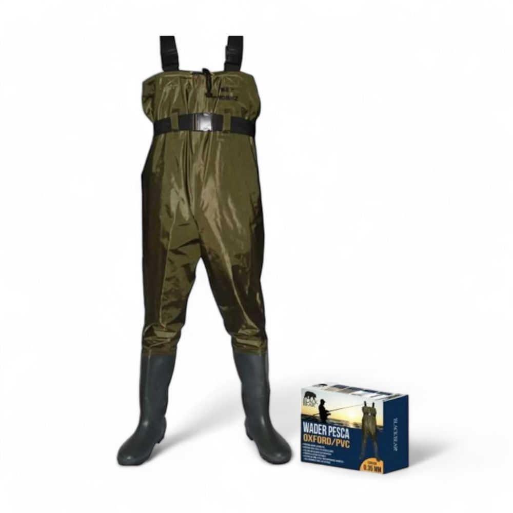 Wader Pesca Black Bear Oxford/PVC Olivo