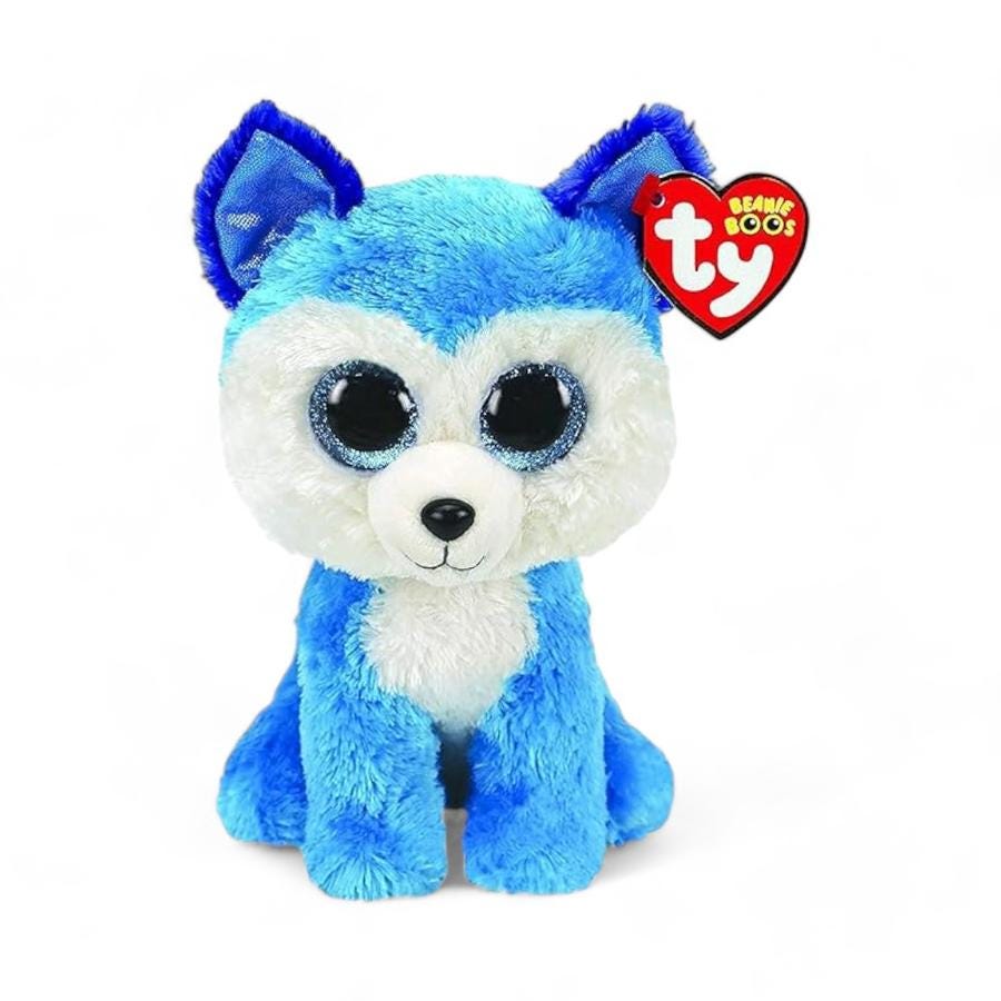 Peluche TY Beanie Boos Regular Prince Husky Azul