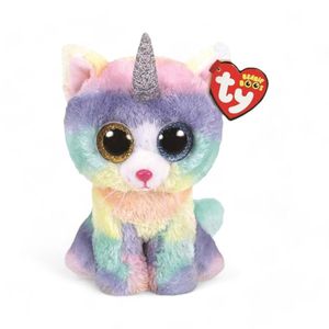 Peluche TY Beanie Boos Regular Heather Gato Unicornio
