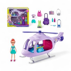 Muñeca Polly Pocket Super Helicóptero De Viaje