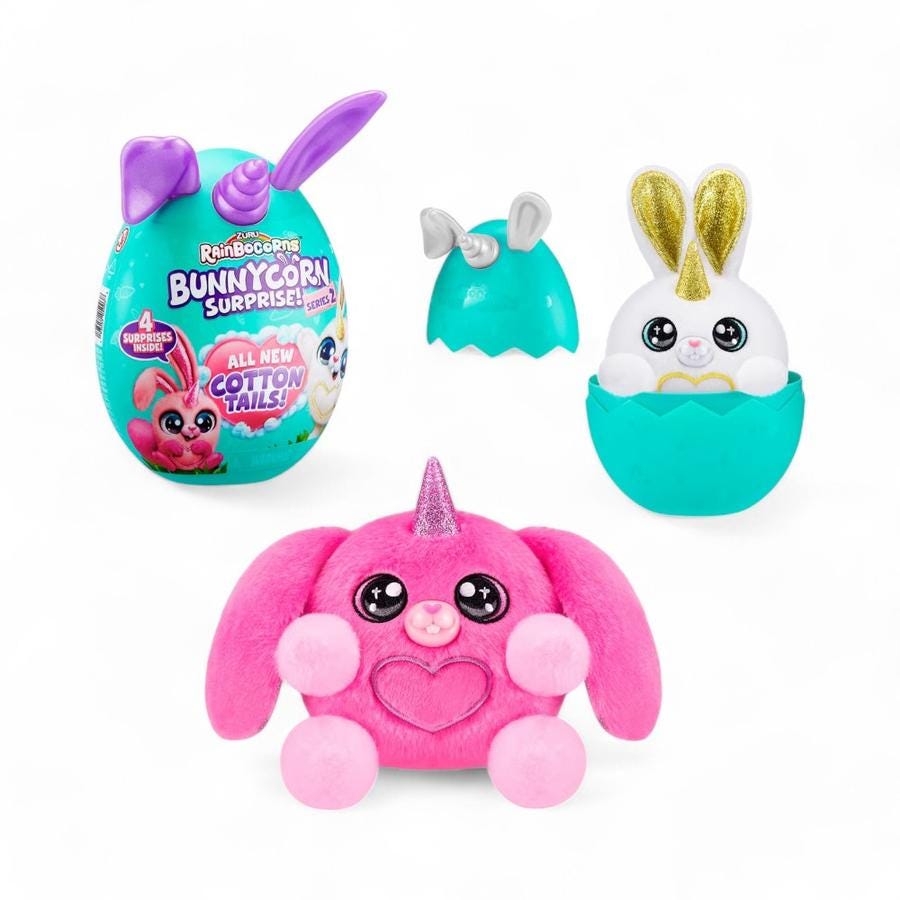 Peluche Huevo Sorpresa Rainbocorns Bunnycorn