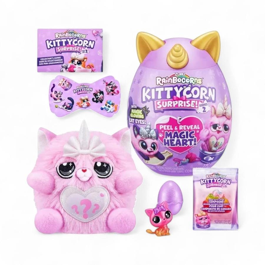 Peluche Huevo Sorpresa Rainbocorns Kittycorn