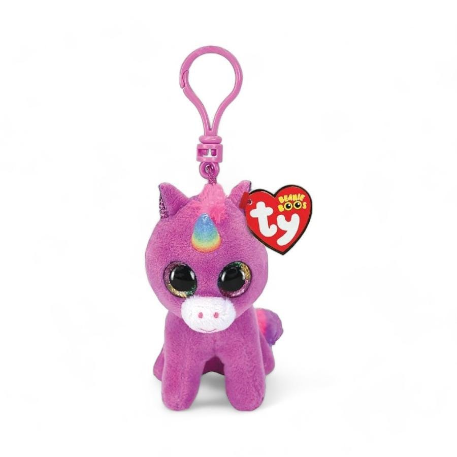 Peluche Llavero TY Beanie Boos Rosette Unicornio Morado