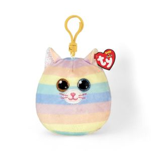 Peluche Llavero TY Beanie Boos Heather Gato Multicolor