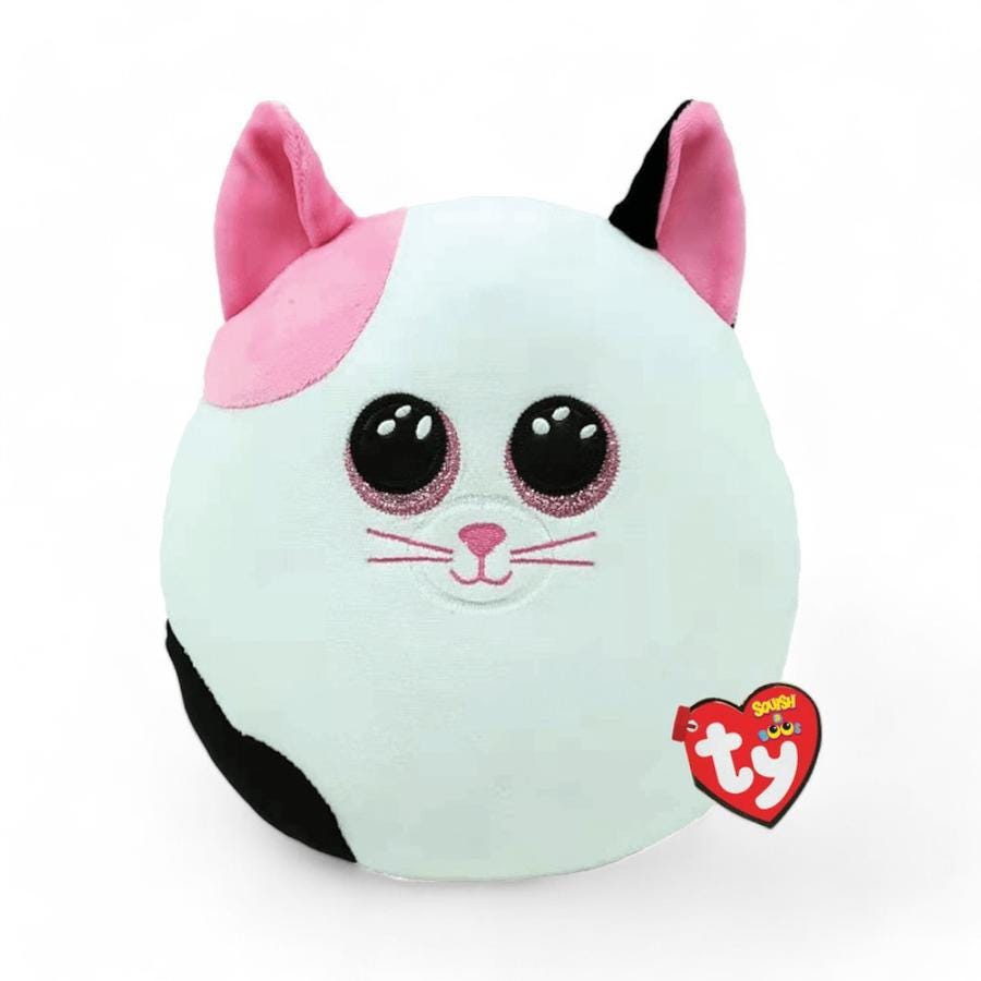 Peluche TY SquiashABoos Muffin Gato Mediano Blanco