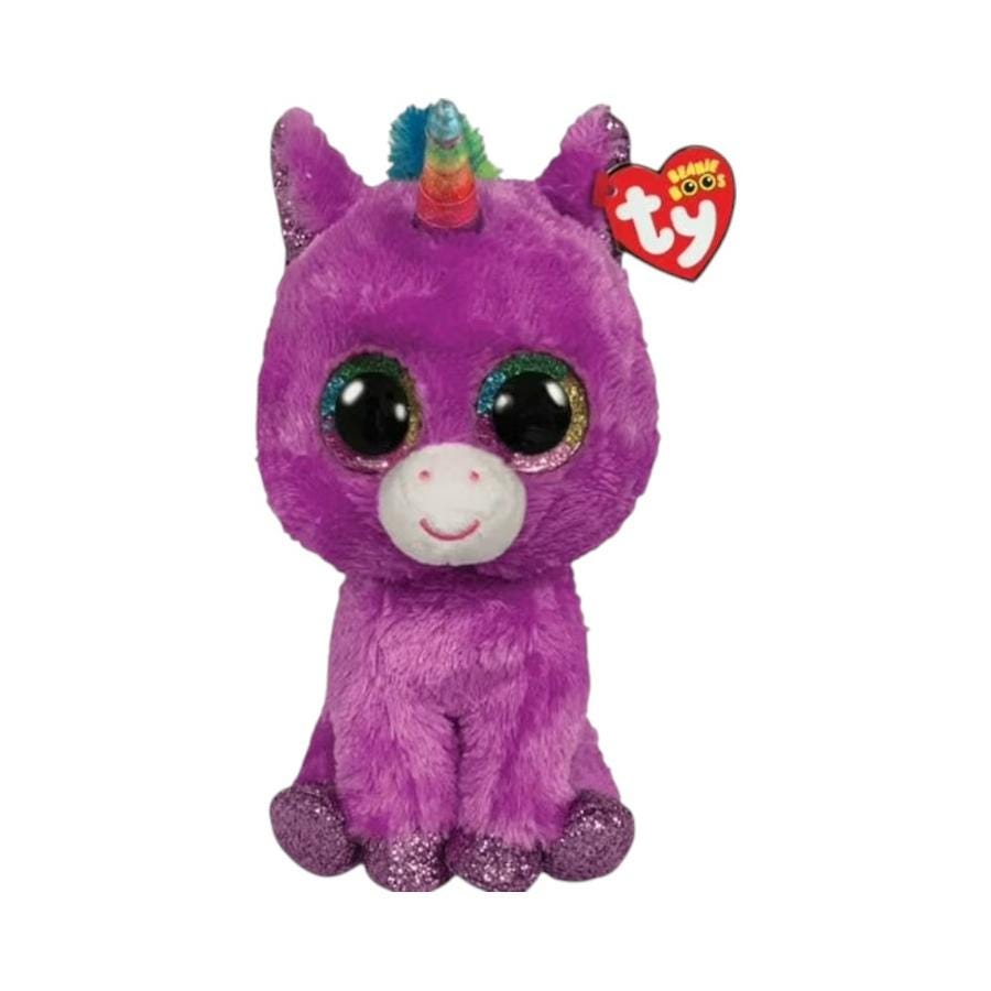 Peluche TY Beanie Boos Rosette Unicornio 25 Cm Morado