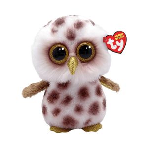 Peluche TY Beanie Boos Whoolie Búho Regular Café/Blanco