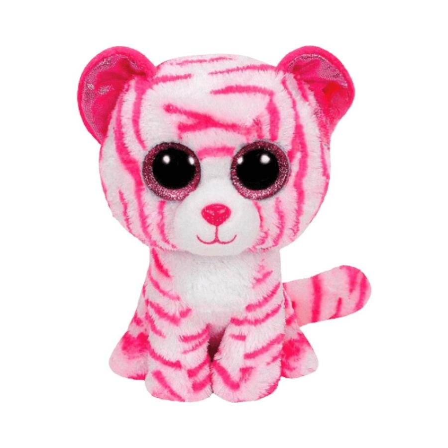 Peluche TY Beanie Boos Tigre Asia 15 Cm Rosado/Blanco