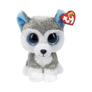 Peluche TY Beanie Boos Slush Perro Husky Grande Gris