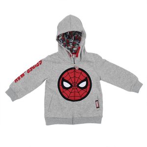 Poleron 900114 Spiderman Gris Gris 02 Bb