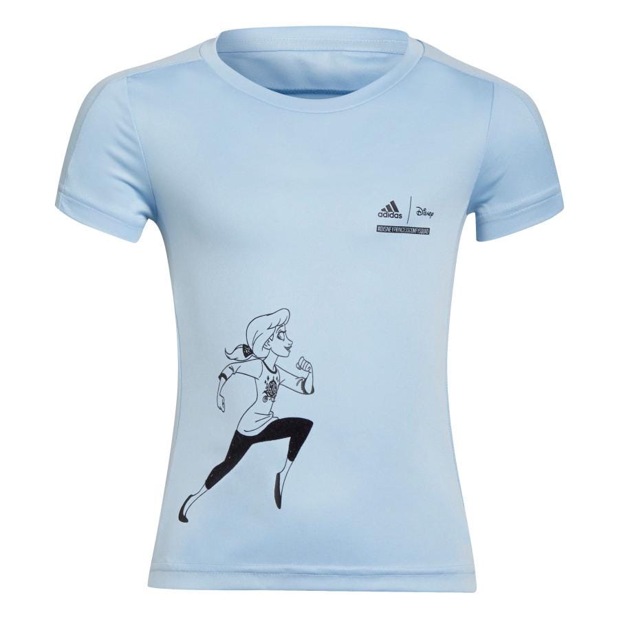 Poleras Niñas Adidas Disney Comfy Princesses Celeste Celeste Xs