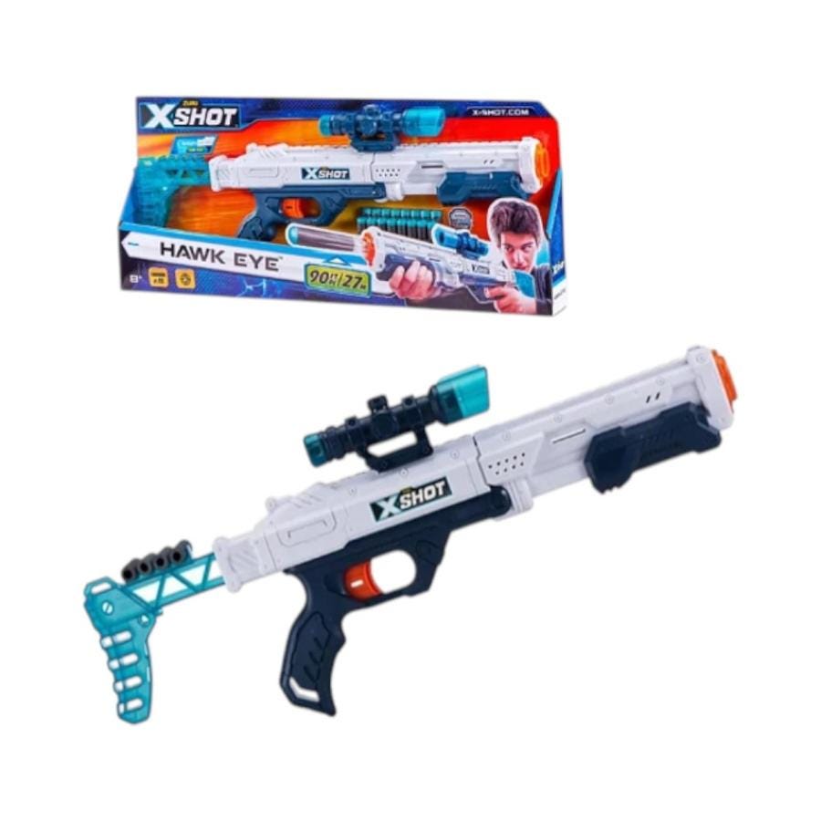 Lanzador X-Shot Hawk Eye con 16 Dardos Espuma