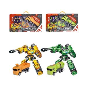 Set Juguete Robot Transformable Con Camión Tolva