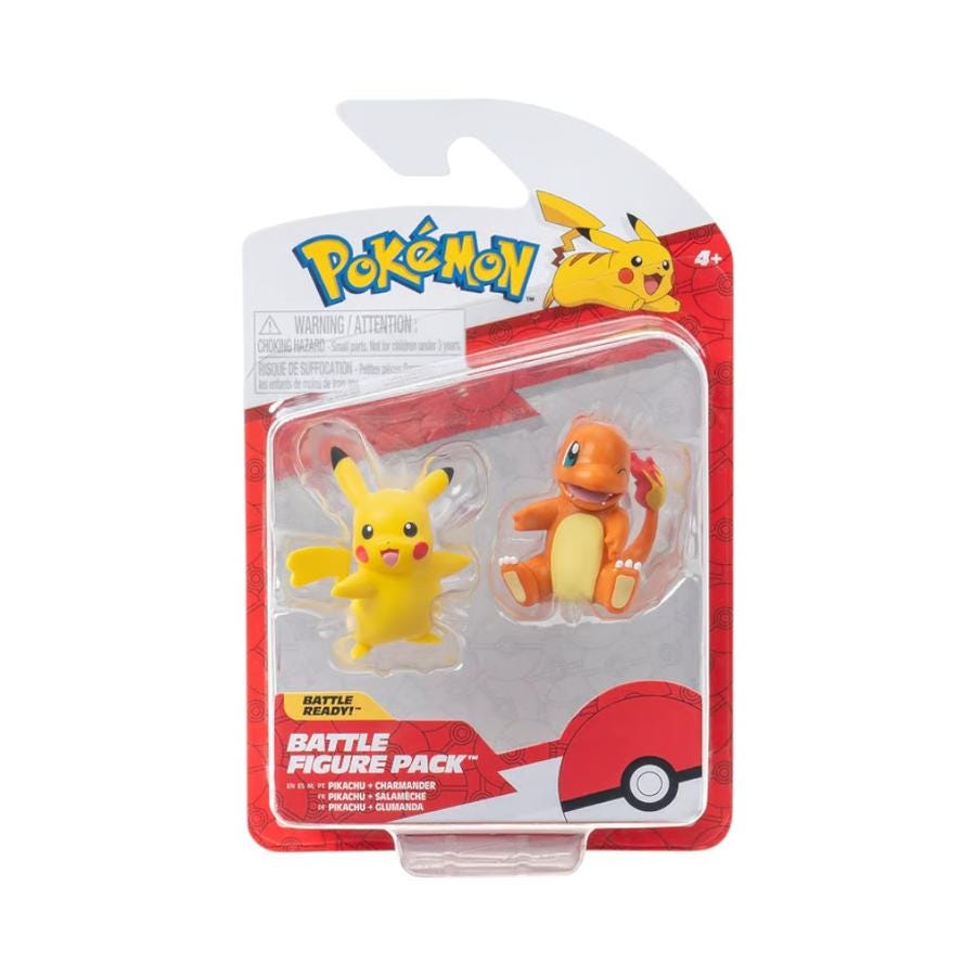 Pokémon Set Figuras de Batalla Jazwares Coleccionables