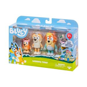 Juguete de BLUEY Pack de 4 Figuras Coleccionable