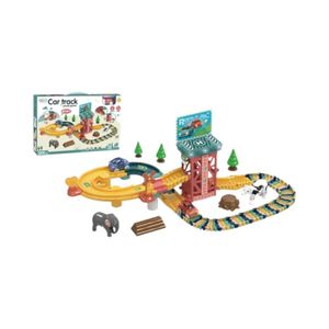 Pista Armable Con Animales 93 piezas