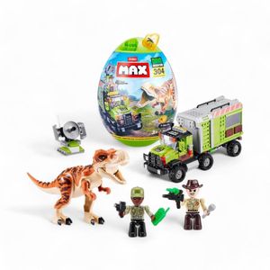 Set Construcción Max Dino Escape En Huevo 304 Bloques