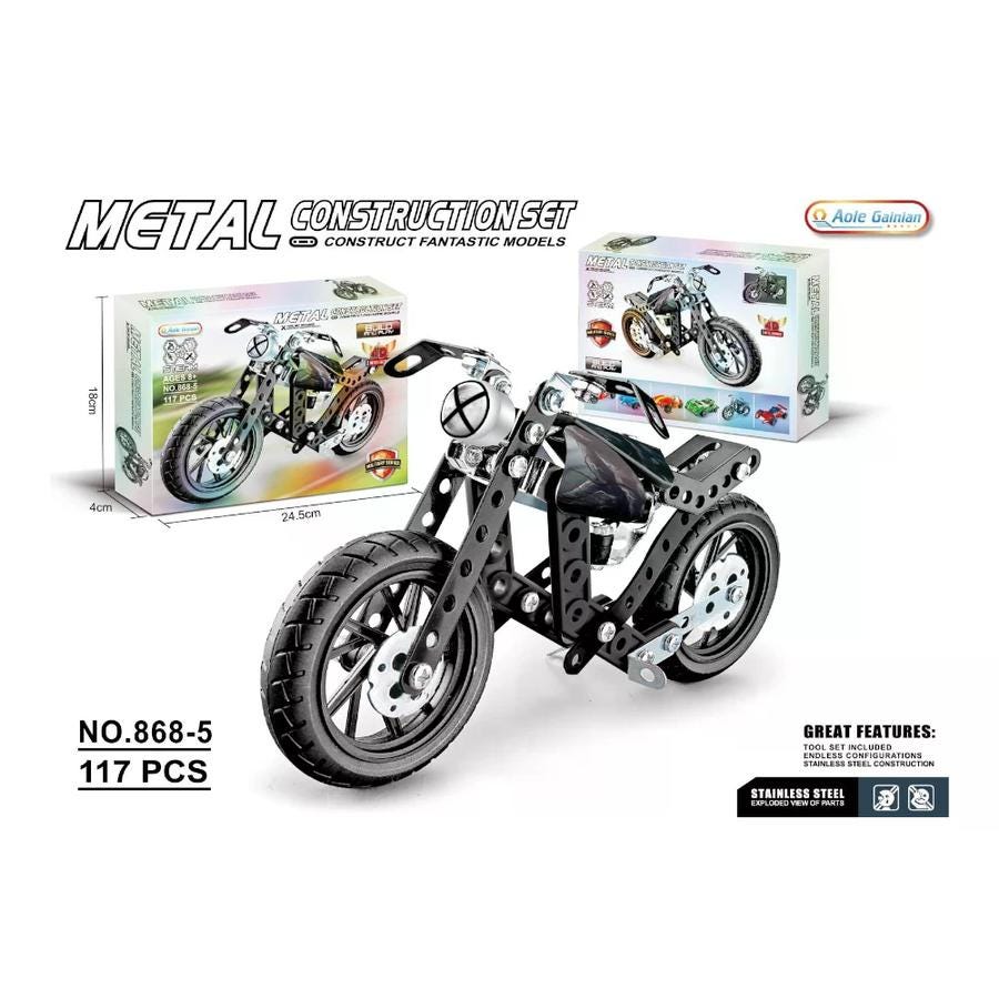 Moto Metal Armable 117 Piezas