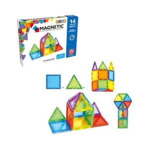 Juego De Construcción Bloques Magnéticos 14 Piezas