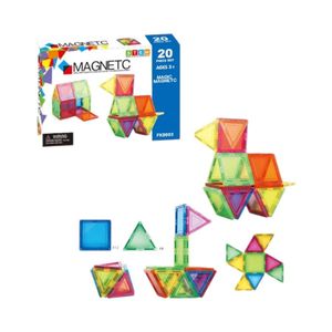 Juego De Construcción Bloques Magnéticos 20 Piezas