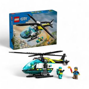 Set Lego City Helicóptero De Rescate Para Emergencias
