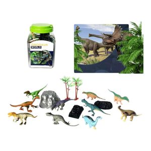 Balde De Juguetes Dinosauros 15 Piezas