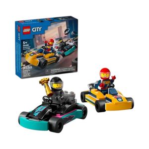 Set de Construcción Lego City Karts y Pilotos de Carreras