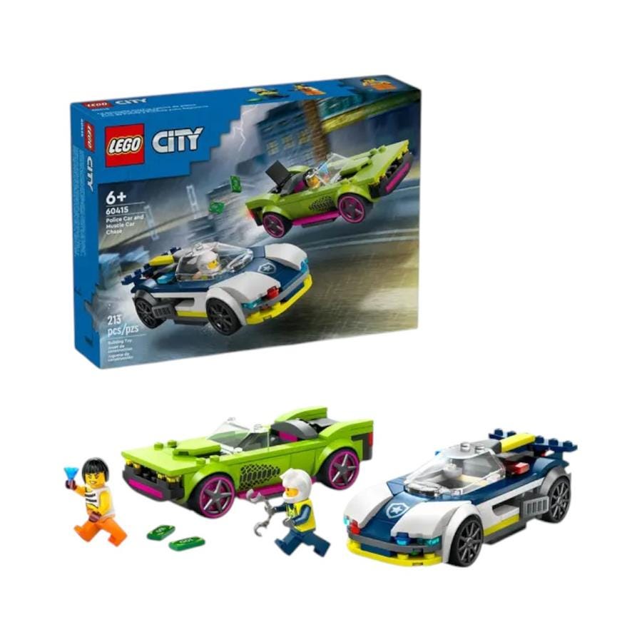 Set de Construcción Lego City Auto de Policía y Deportivo