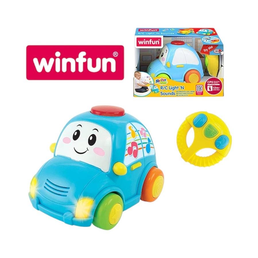 Juguete Auto Didáctico Con Volante Y Control Remoto