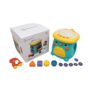 Tambor Didáctico Musical Para Bebés Con Figuras De Encaje