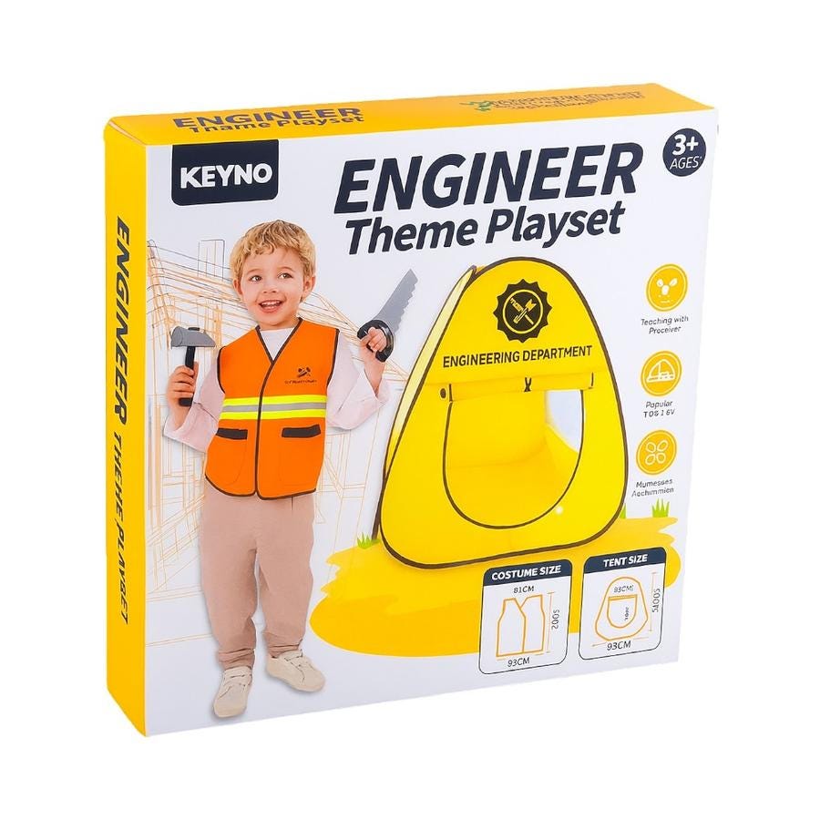 Set Infantil Carpa Mágica Con Herramientas de Construcción