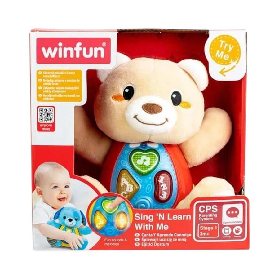 Peluche Oso canta y aprende conmigo WINFUN Con sonido