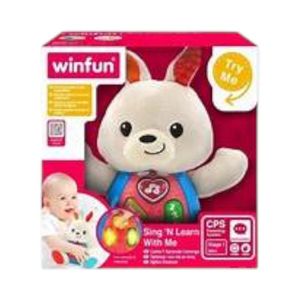 Peluche Conejito Canta y Aprende Conmigo WINFUN con Sonido