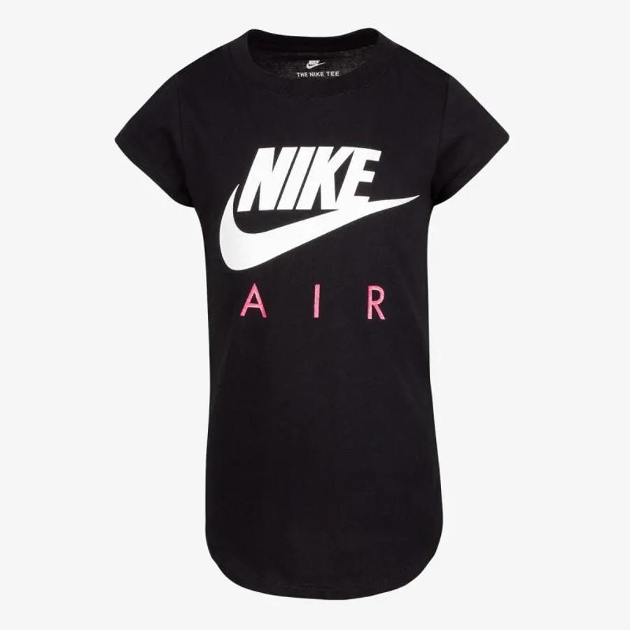 Polera Manga Corta Infantil Nike Futura Air Negro