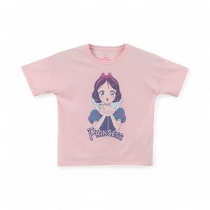 Polera Niñas TBC Princesas Disney Blanca Nieves Rosado